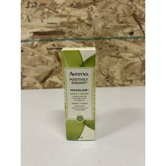 Aveeno Positively Radiant MAXGLOW Serum Primer 1.5 fl oz New - Picture 1 of 5